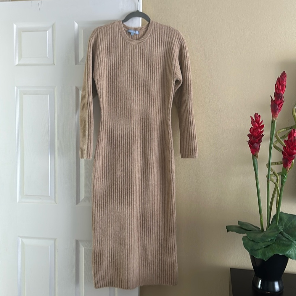 Antonio Melani Wool Bland Midi Dress Size M